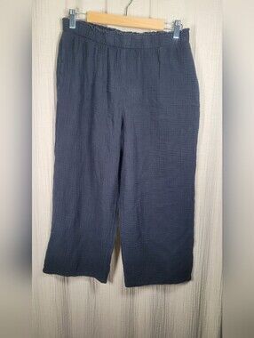 Jessica Simpson Black Flowy Capri Pants Wide Leg